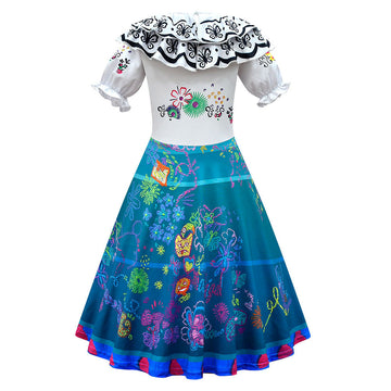 Déguisement Fille Encanto Mirabel Robe + Sac Costume